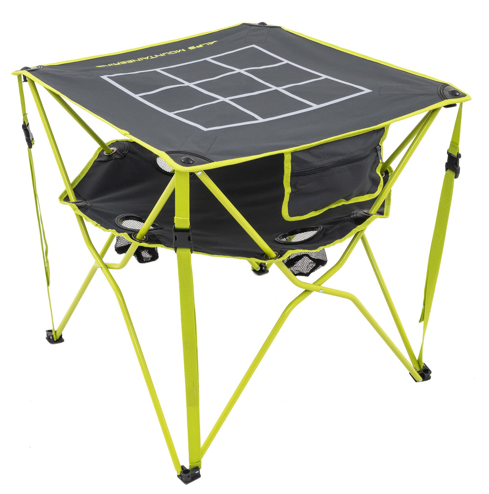 ALPS Mountaineering Eclipse Table adjustable buckles enable quick on-site setup.
