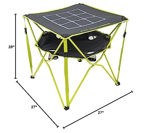 ALPS Mountaineering Eclipse Table flat top surface ideal for games and meals.