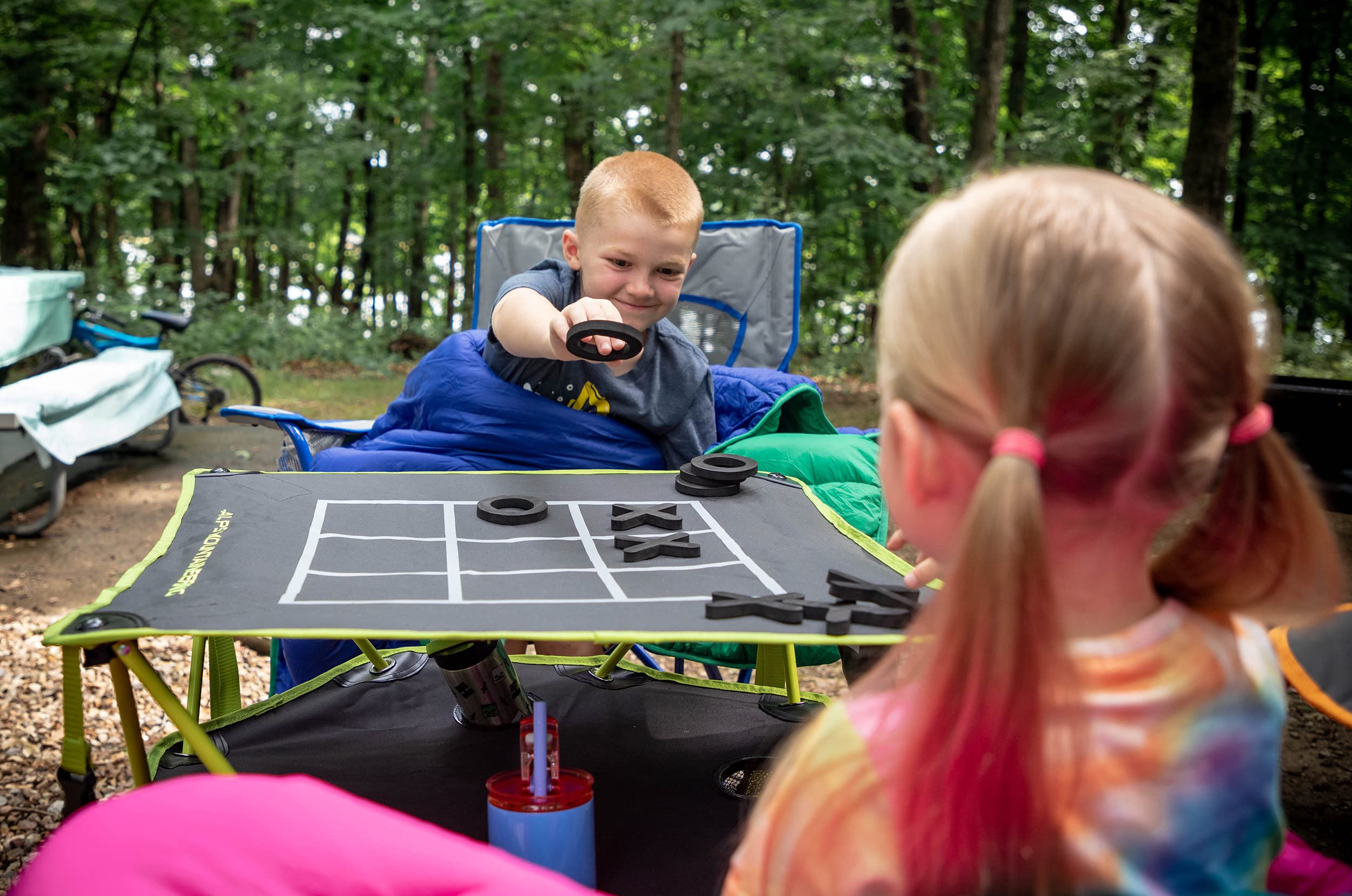 ALPS Mountaineering Eclipse Table weighs 7 lbs for easy portability.
