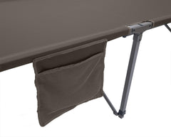 ALPS Mountaineering Escalade Cot Large Clay angled-legs prevent rocking during rest.