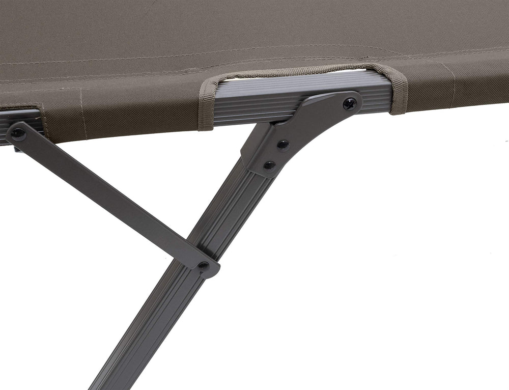 ALPS Mountaineering Escalade Cot XL side pocket keeps essentials within reach