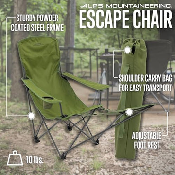 ALPS Mountaineering Escape Lounge Chair with cup holder for convenient drinks outdoors