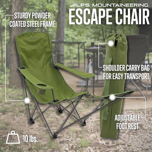 ALPS Mountaineering Escape Lounge Chair with cup holder for convenient drinks outdoors