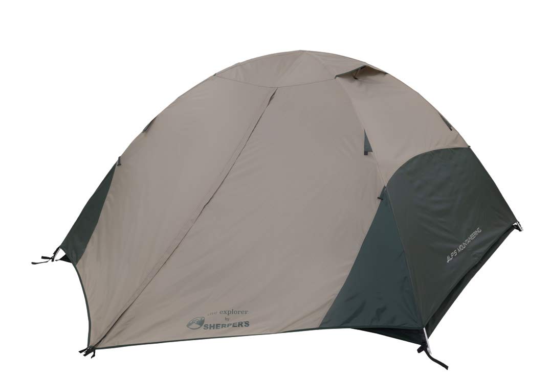 ALPS Mountaineering Explorer 4P tent pole-assembly demonstrates fast setup for family camping.