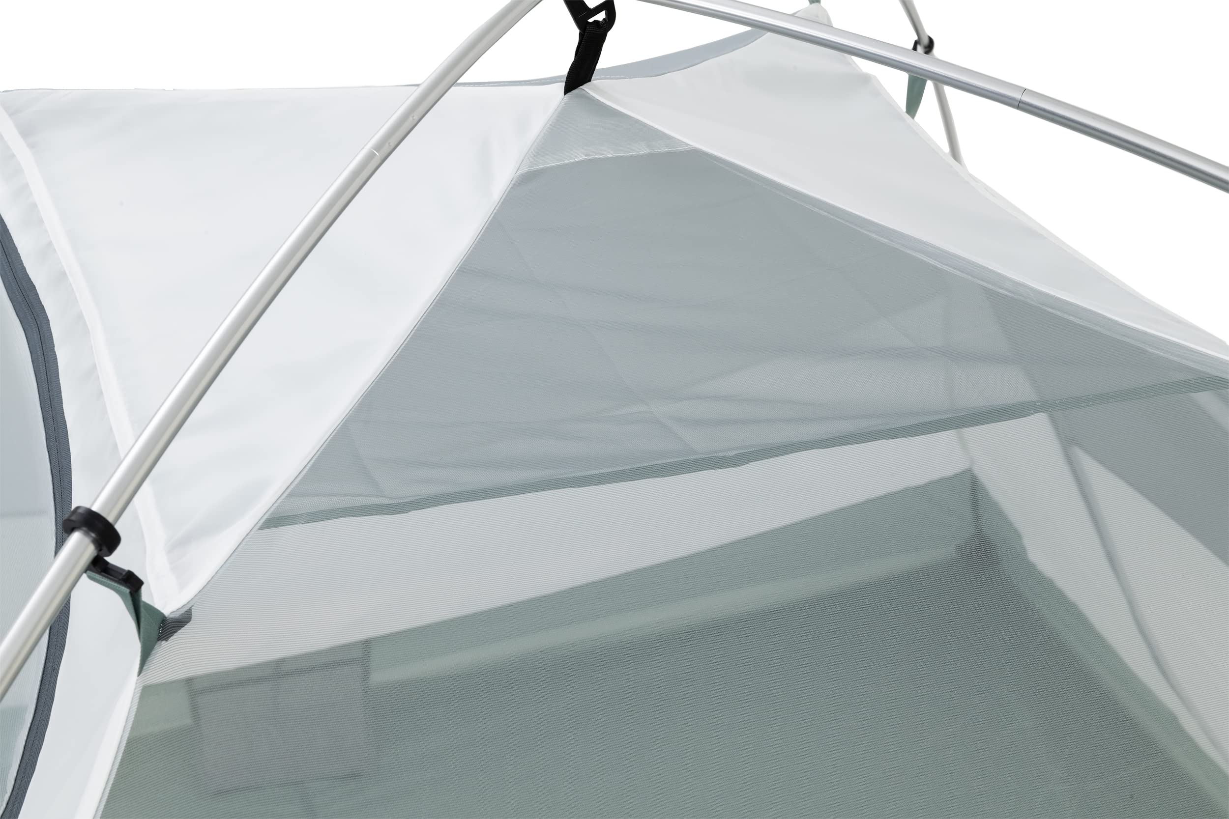 Half mesh walls maximize airflow for comfortable sleeping inside.