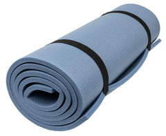 ALPS Mountaineering Foam Mat XL 625 slate blue, in-use on ground provides insulation and grip