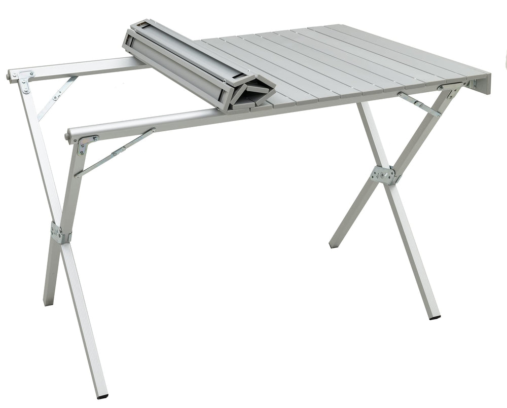 ALPS Mountaineering compact storage in a lightweight outdoor table.