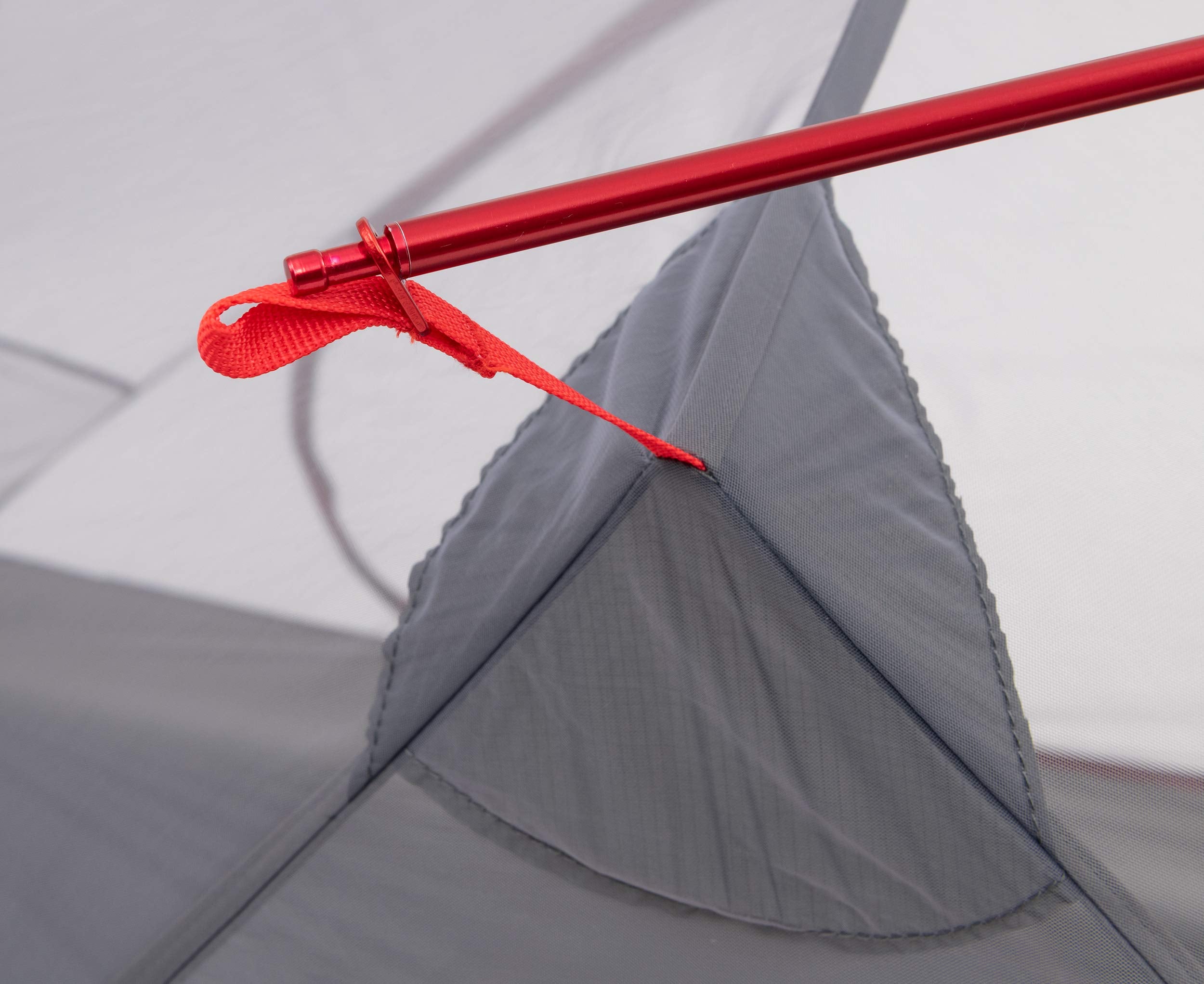ALPS Mountaineering Helix full-coverage fly resists weather with extra guy-outs.