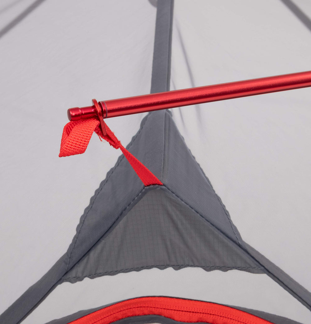 Full-coverage fly with extra guy-outs for stability in storms