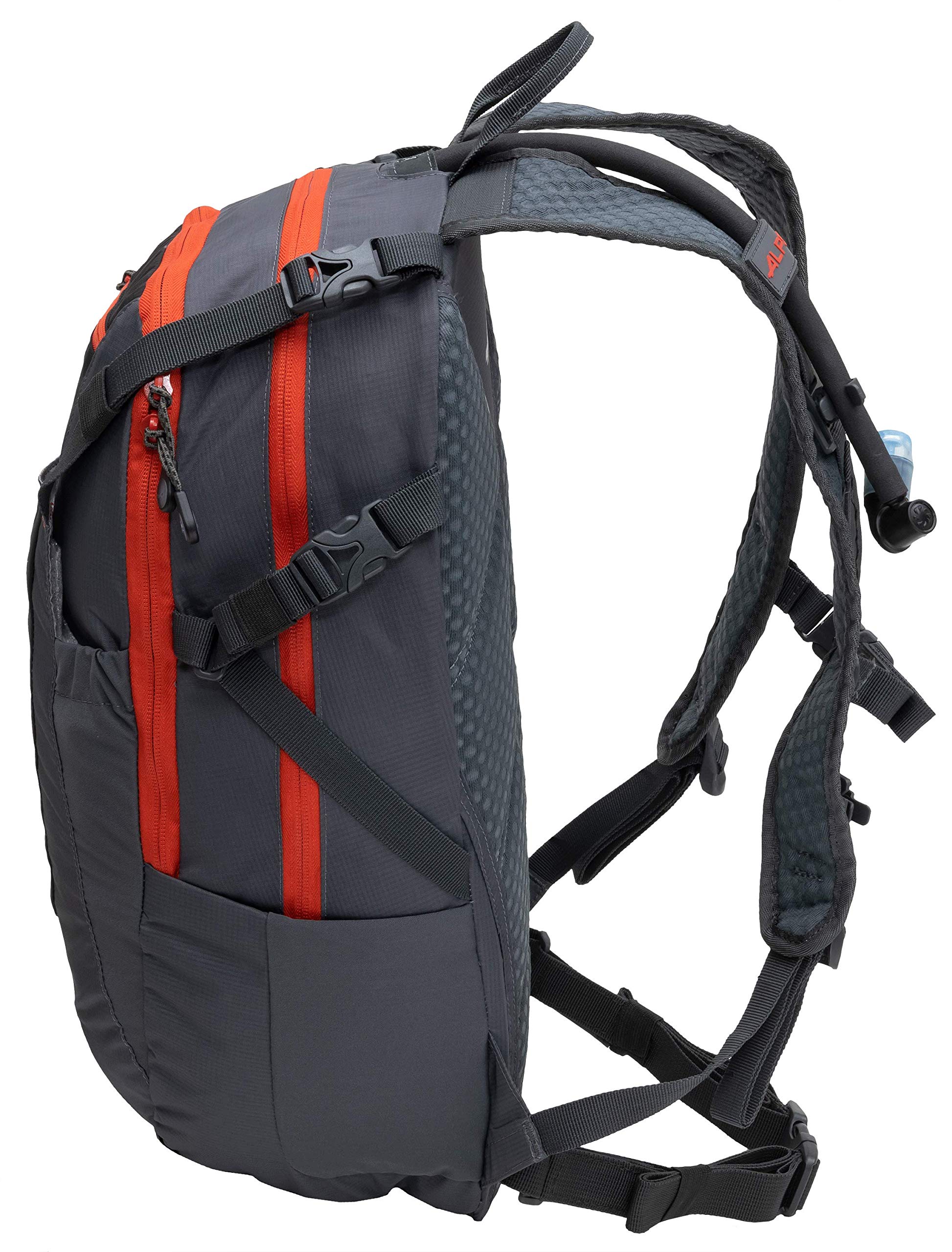 ALPS Mountaineering Hydro Trail 15L fleece-lined sunglass pocket protects eyewear