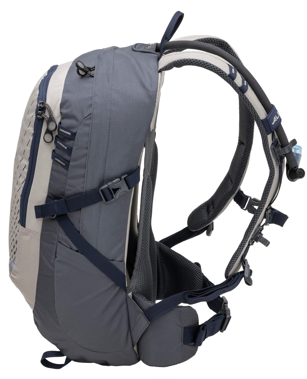 ALPS Mountaineering Hydro Trail 17L stretch-side pockets for quick drinks and snacks.
