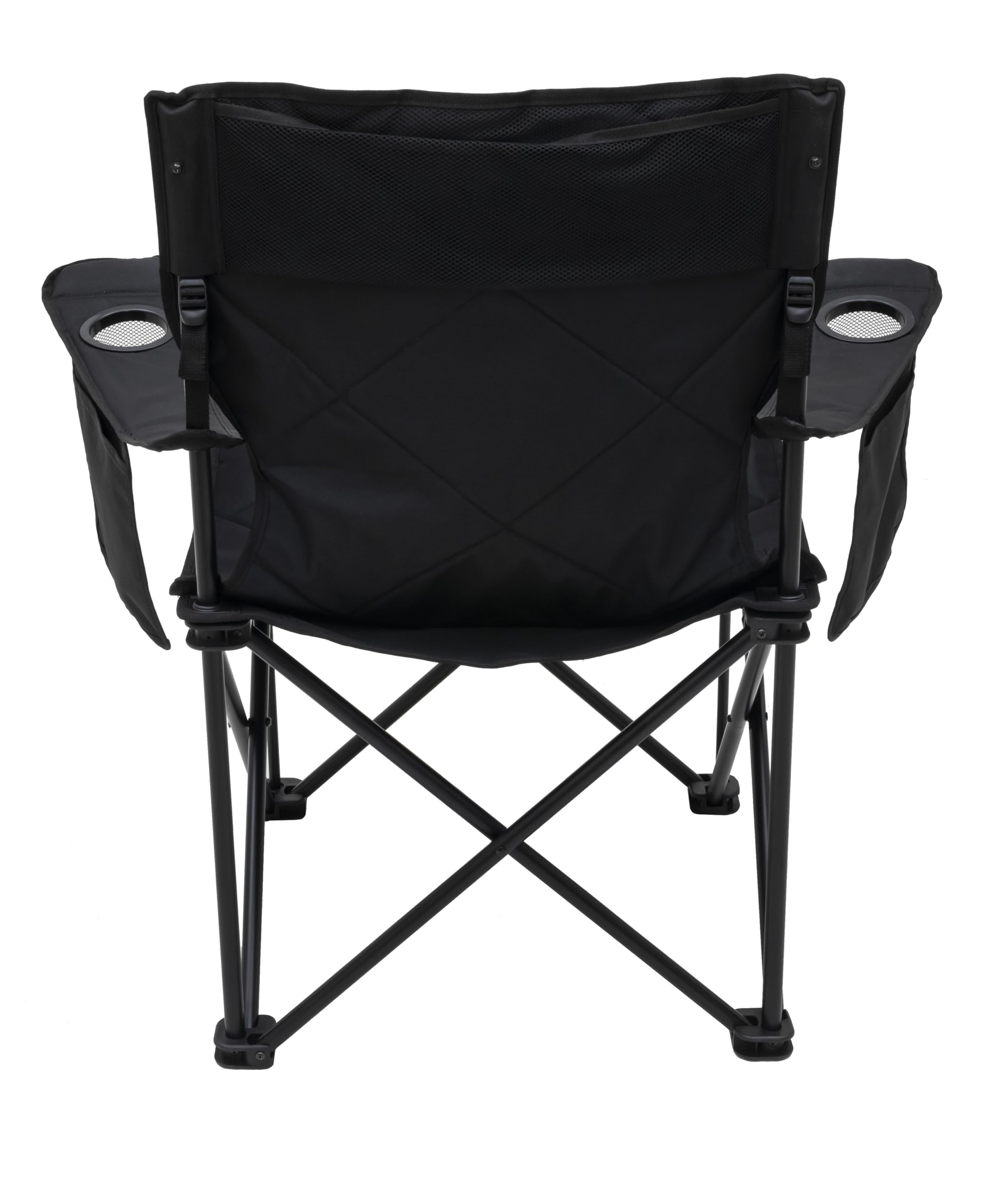 King Kong chair with cup holders keeps drinks within reach by the campfire