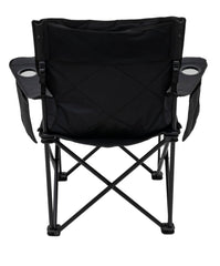 King Kong chair with cup holders keeps drinks within reach by the campfire