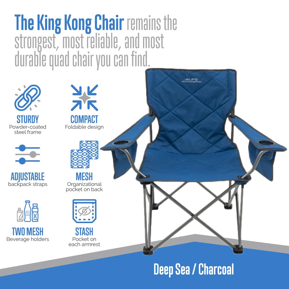 ALPS Mountaineering King Kong Chair compact fold frame for easy transport
