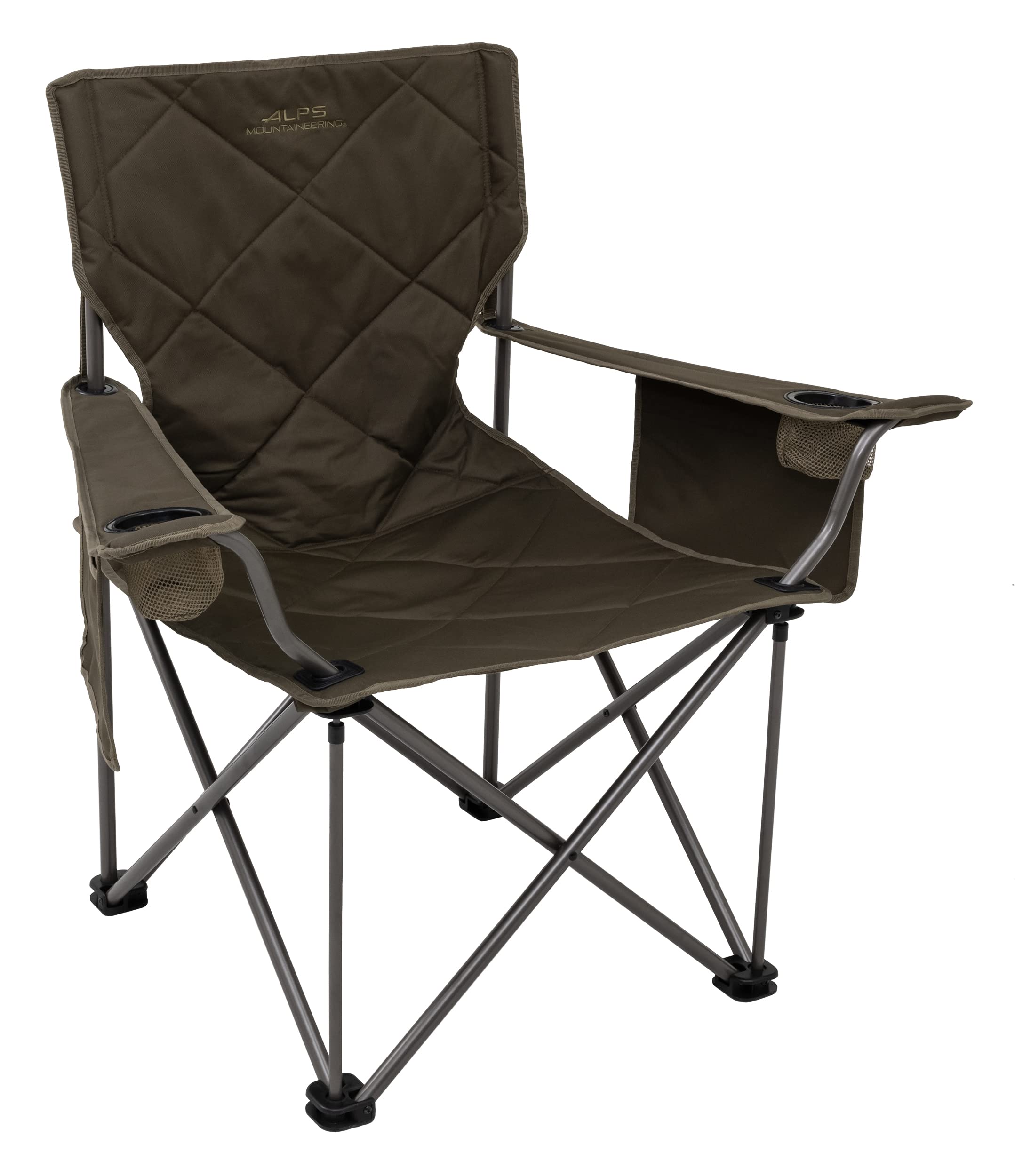 ALPS Mountaineering King Kong Chair folded profile fits compactly for transport.