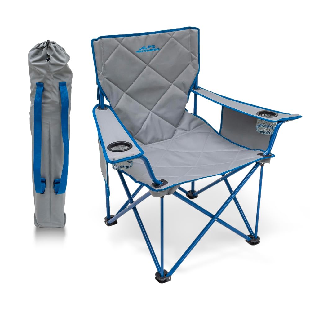 ALPS Mountaineering King Kong chair front view shows sturdy frame and 800 lb capacity for heavy use.