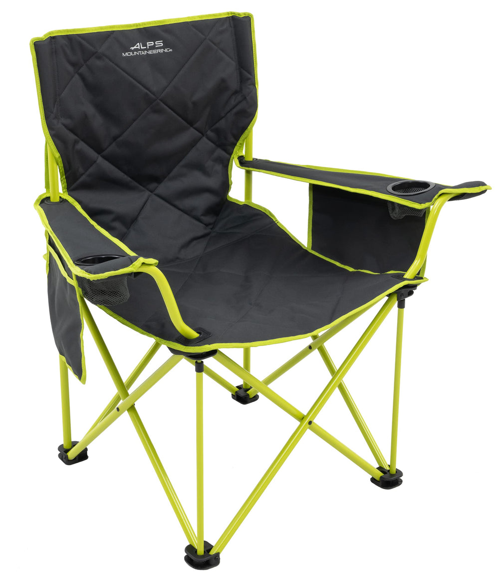 ALPS Mountaineering King Kong chair's powder-coated steel frame delivers rugged stability.