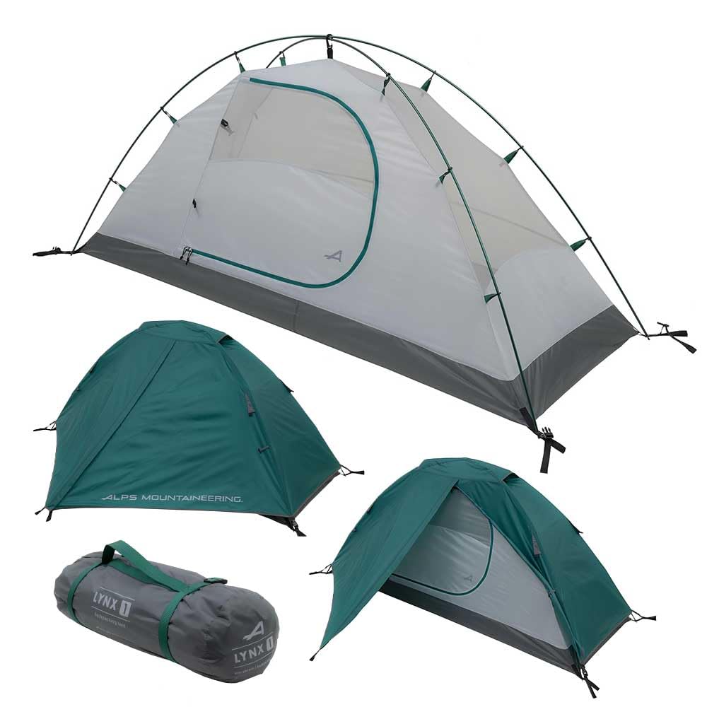 ALPS Mountaineering Lynx tent entrance enables quick access for solo hikers.