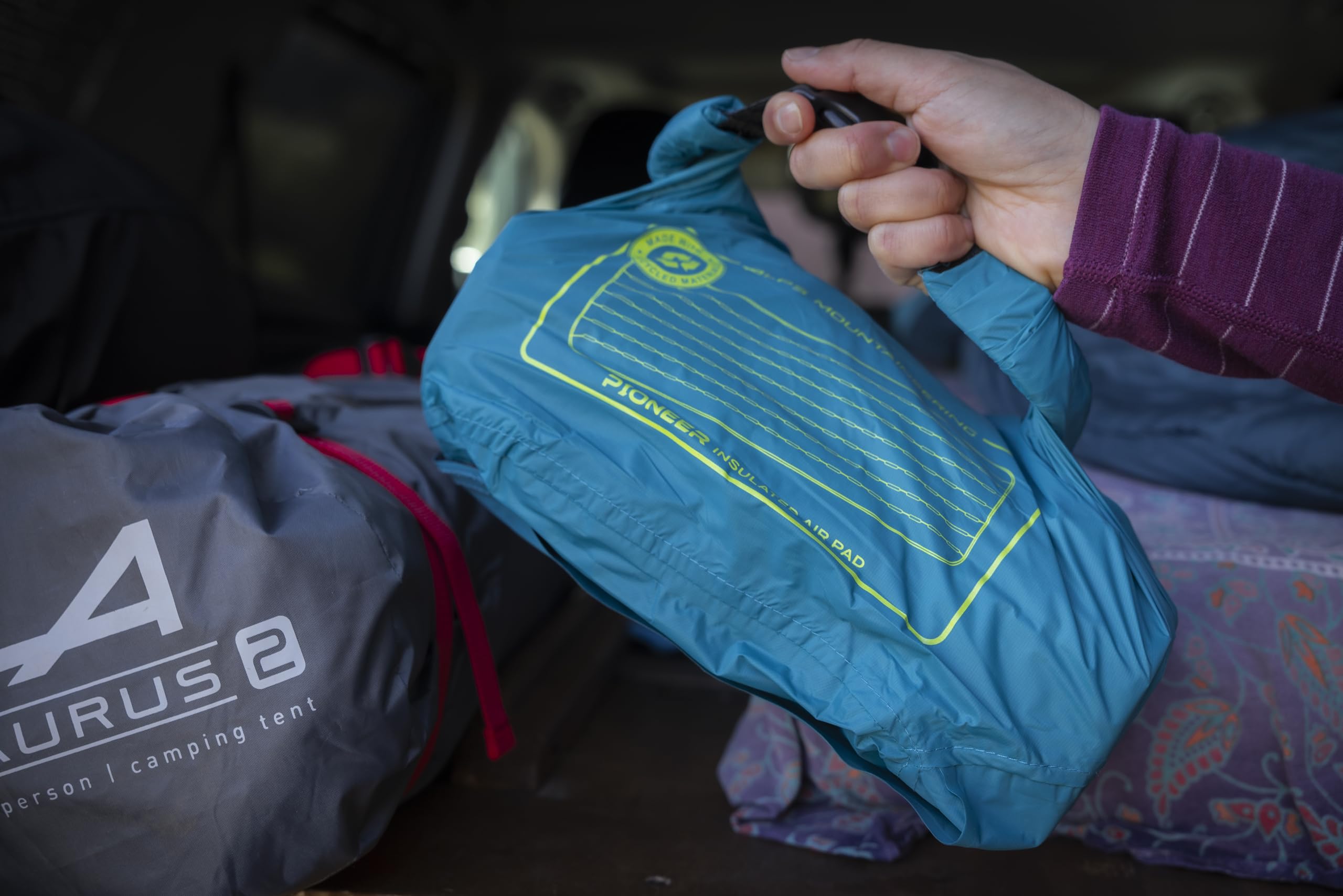 ALPS Mountaineering Pioneer Insulated Air Pad compatible with Nano Air Pump