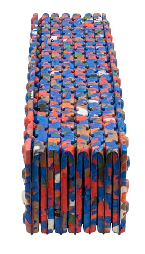 ALPS Mountaineering Reclaimed Foldable Foam Mat Confetti unfolded setup ready for cushioned sleep.