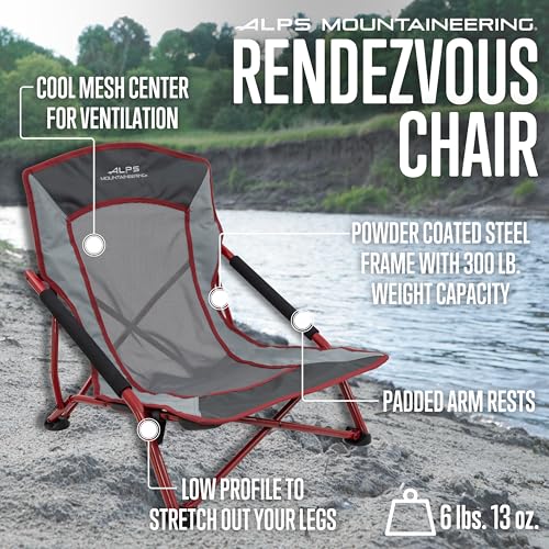 ALPS Rendezvous powder-coated frame delivers durable support on uneven ground.