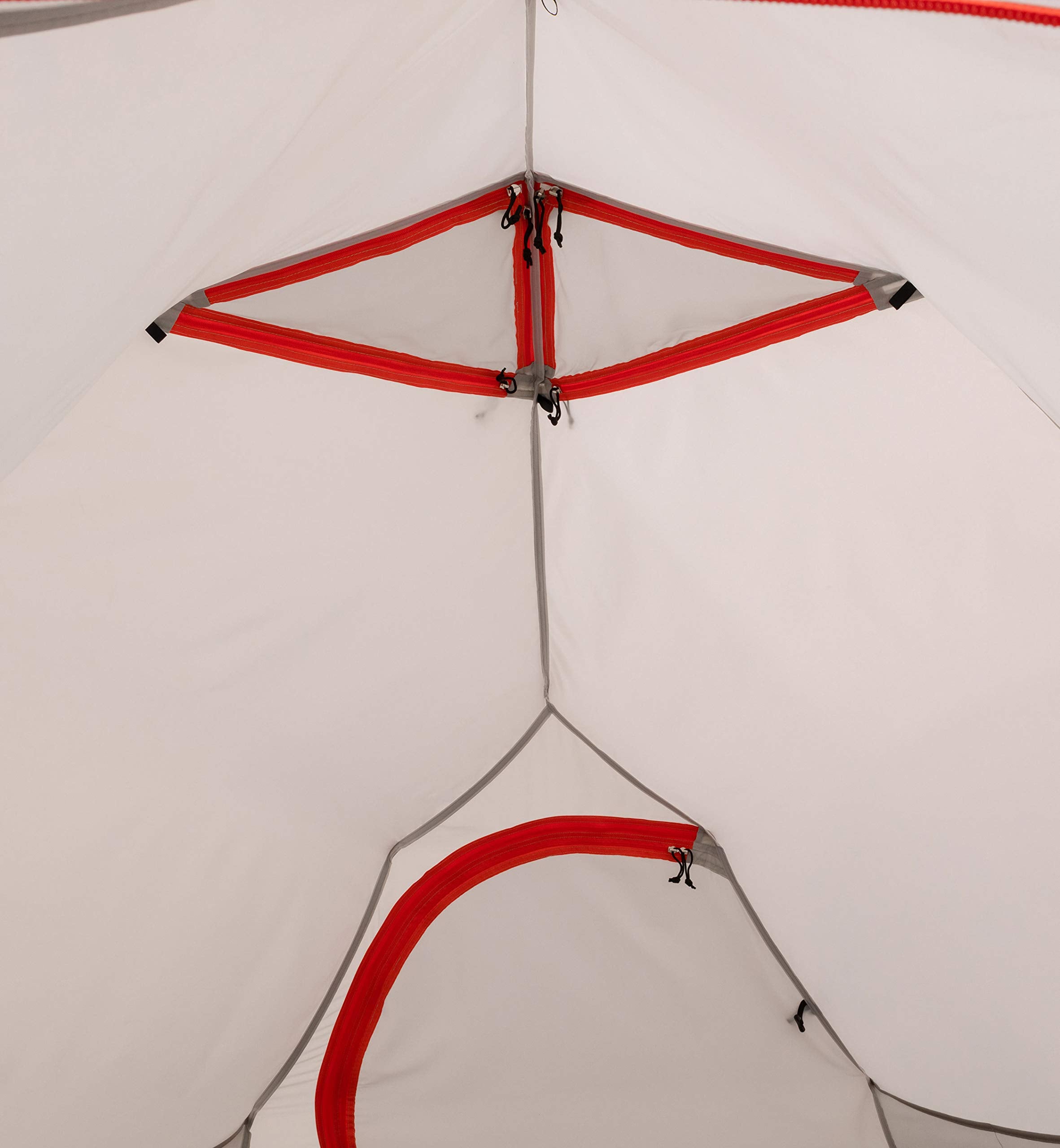 ALPS Mountaineering Tasmanian tent extra-large zipper focus on easy door operation.