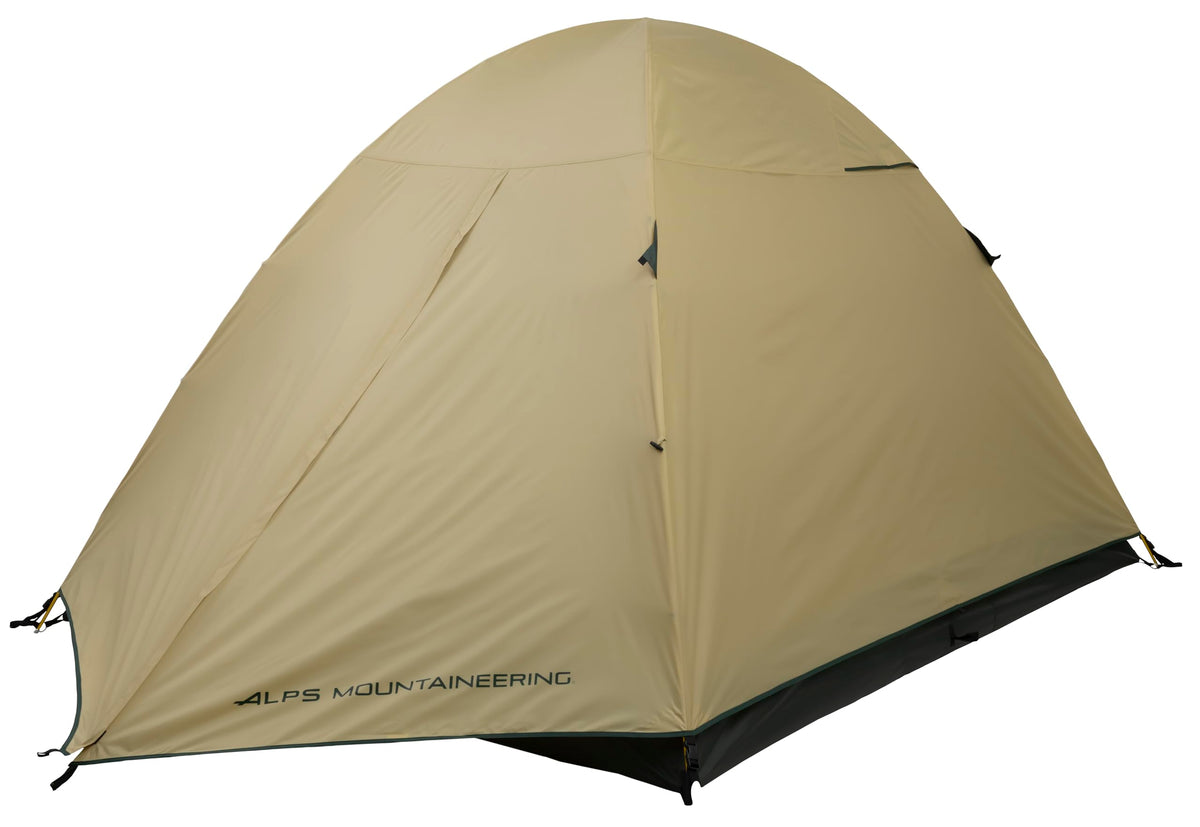 ALPS Mountaineering Taurus 5 Outfitter tent front view, showing sturdy shelter and quick setup.