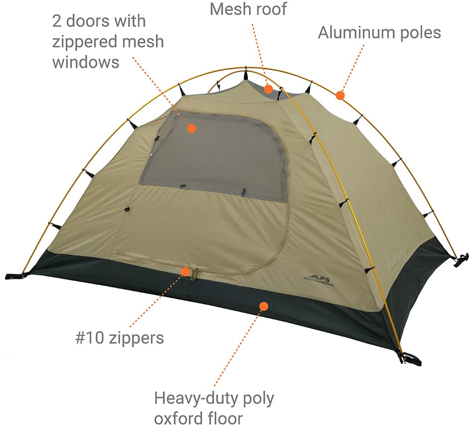 ALPS Mountaineering Taurus 5 Outfitter weatherproof seams improve protection.