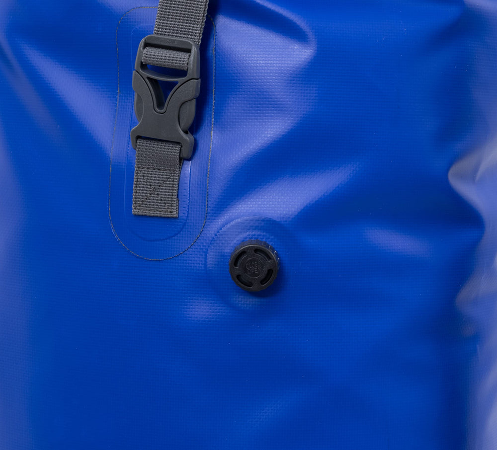 Flat oval bottom stays upright for easy loading