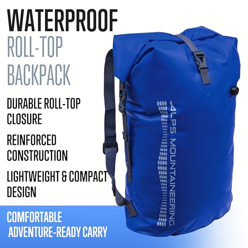 Torrent Backpack shows PVC-coated 500D fabric shielding equipment during rain kayaking