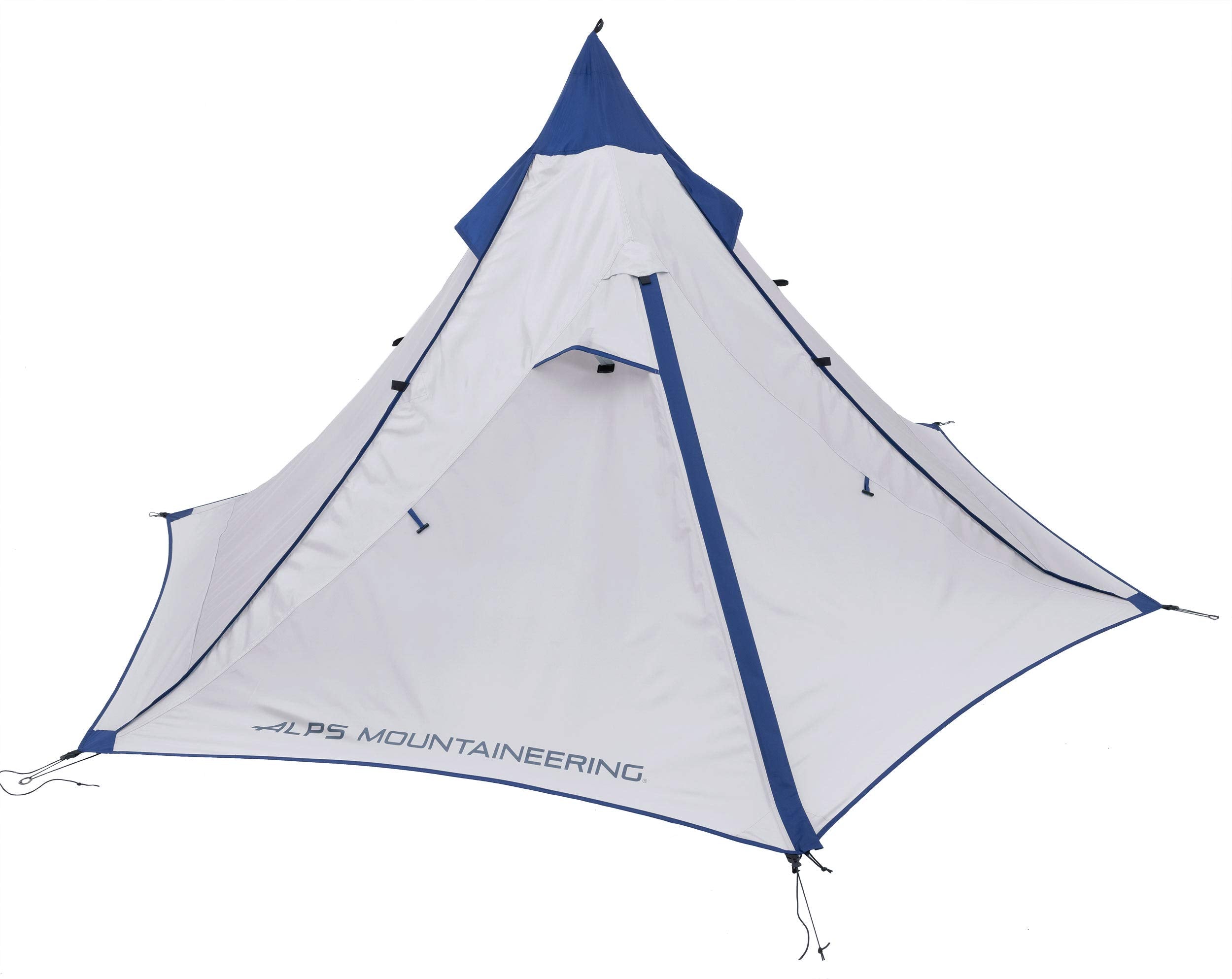 ALPS Mountaineering Trail Tipi setup with trekking pole for ultralight backpacking