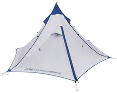ALPS Mountaineering Trail Tipi setup with trekking pole for ultralight backpacking