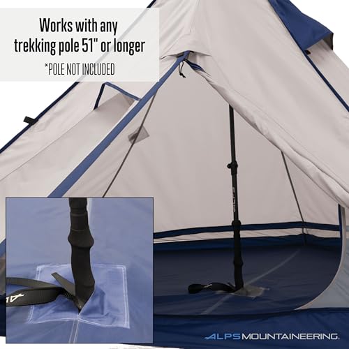ALPS Mountaineering Trail Tipi top-loop hanging option expands interior space