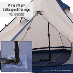 ALPS Mountaineering Trail Tipi top-loop hanging option expands interior space