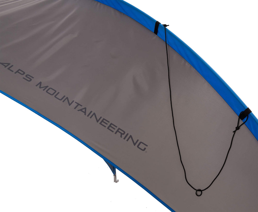 ALPS Mountaineering Tri-Awning Elite charcoal six auxiliary hang loops for gear organization.