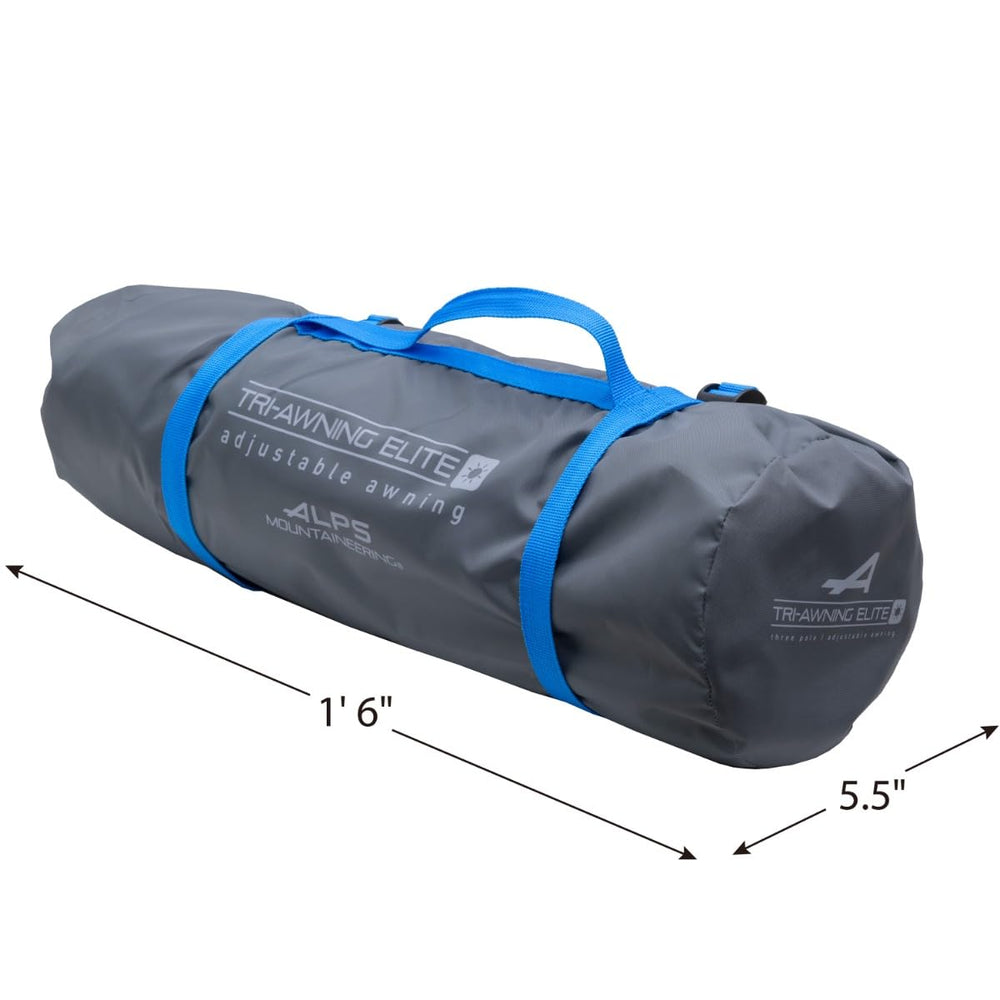 ALPS Mountaineering Tri-Awning Elite charcoal compression bag for easy packing.