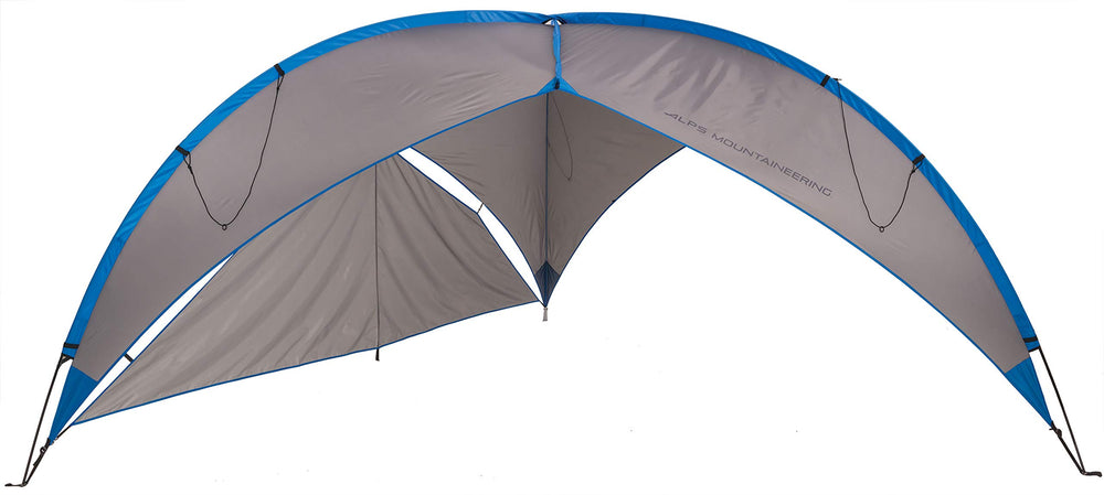 ALPS Mountaineering Tri-Awning Elite charcoal sunshield panel mesh offers breezy wind shading.