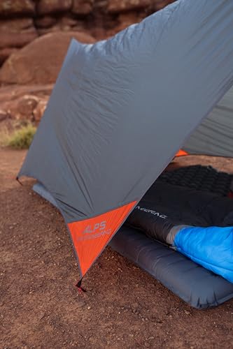 ALPS Mountaineering Ultra-Light Tarp Shelter includes guy lines and stakes