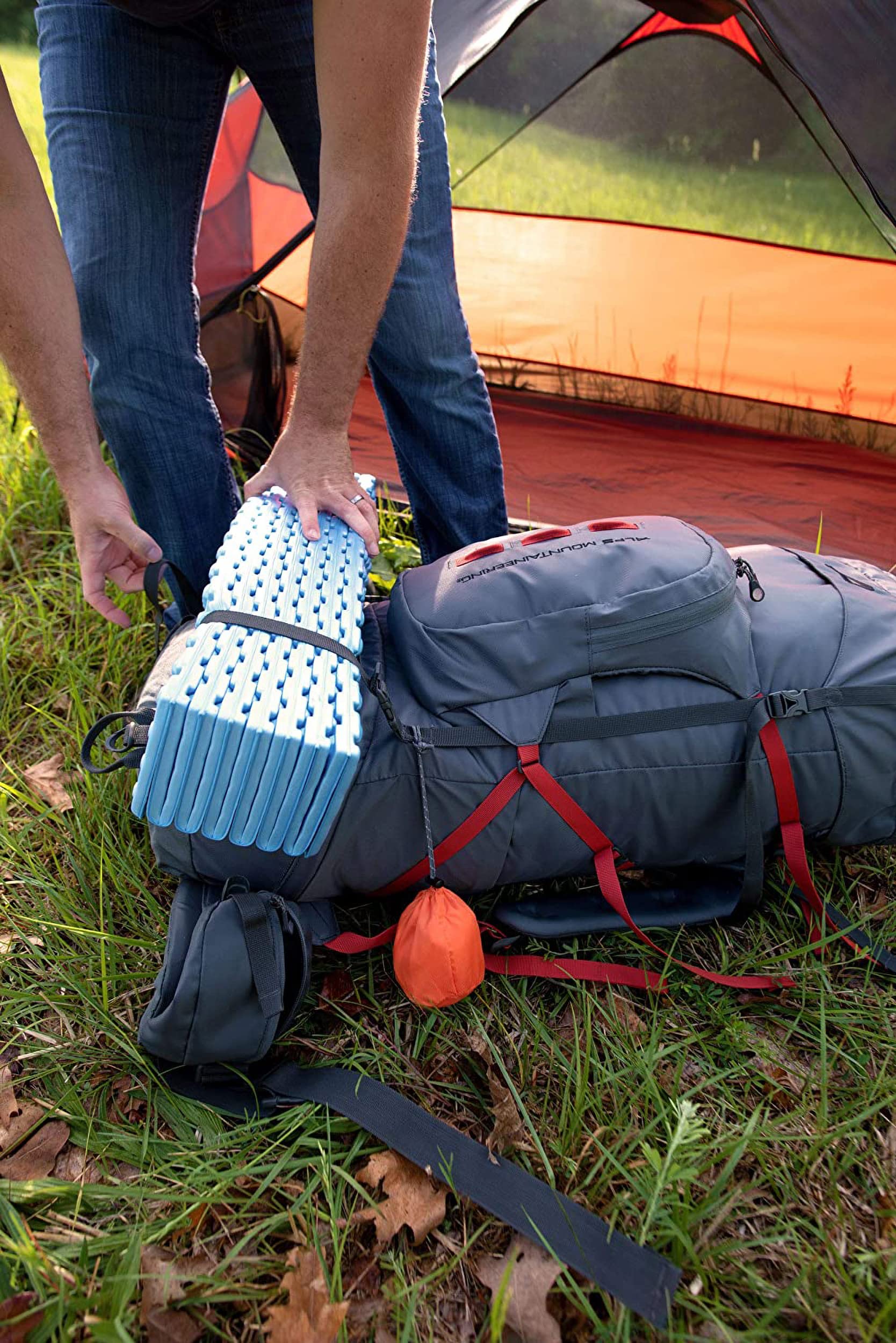 ALPS Mountaineering lightweight 10 ounce pad for easy carrying