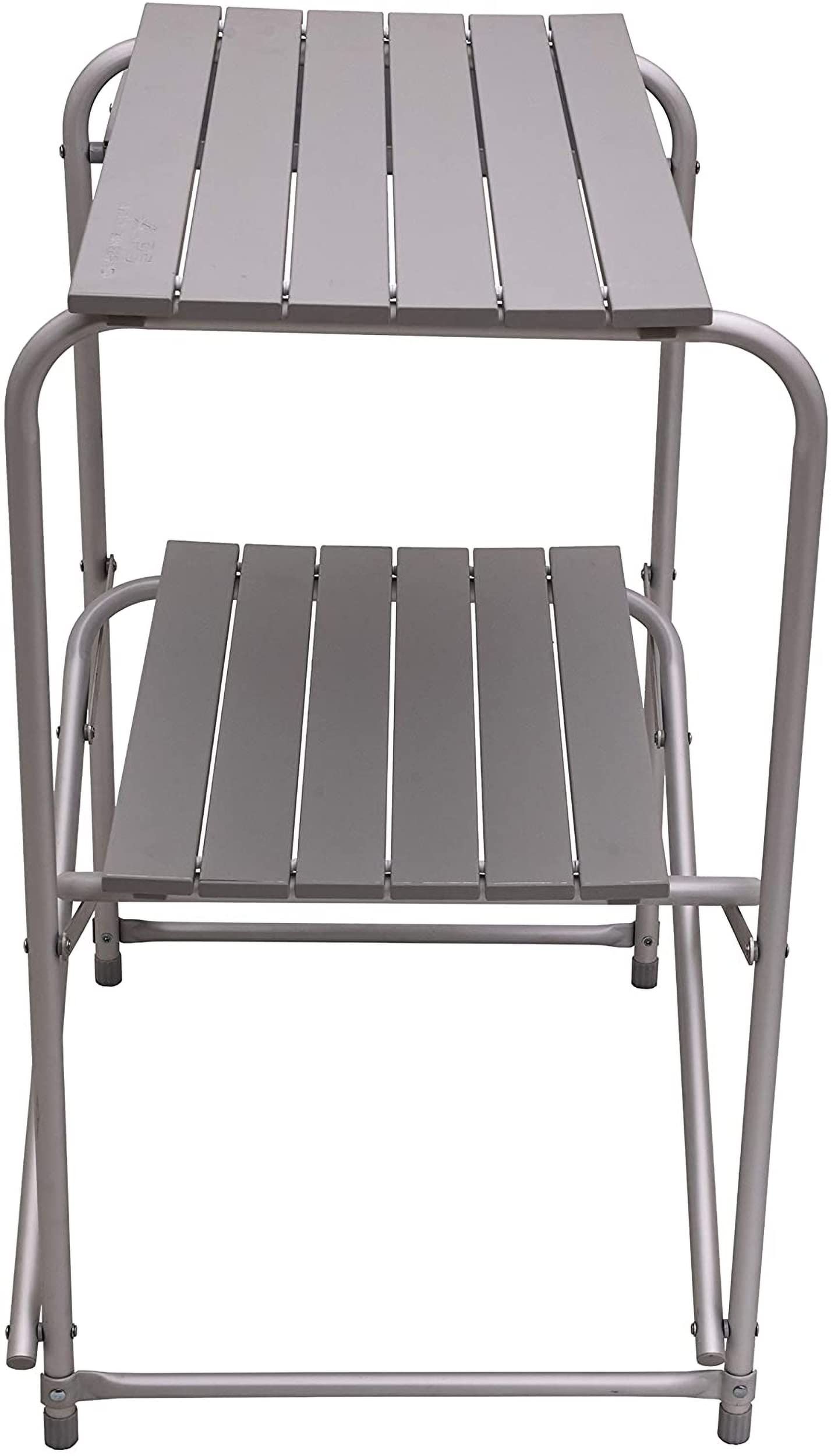 ALPS Mountaineering Utility Table features an anodized aluminum frame.