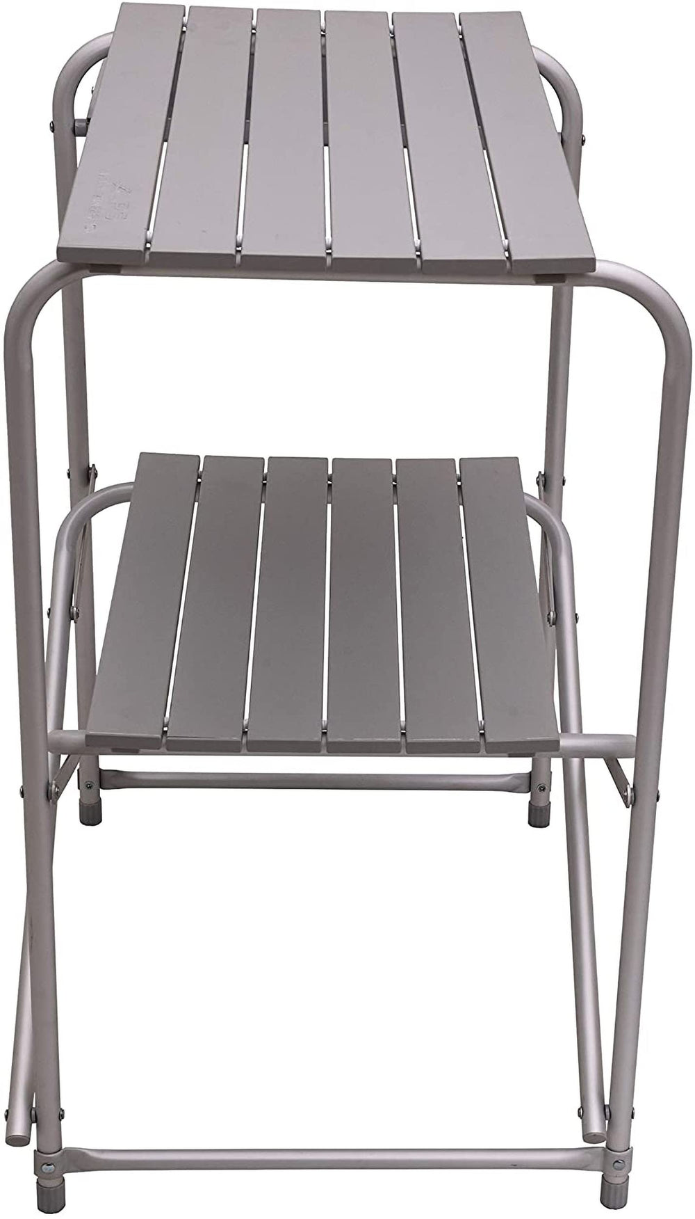 ALPS Mountaineering Utility Table features an anodized aluminum frame.