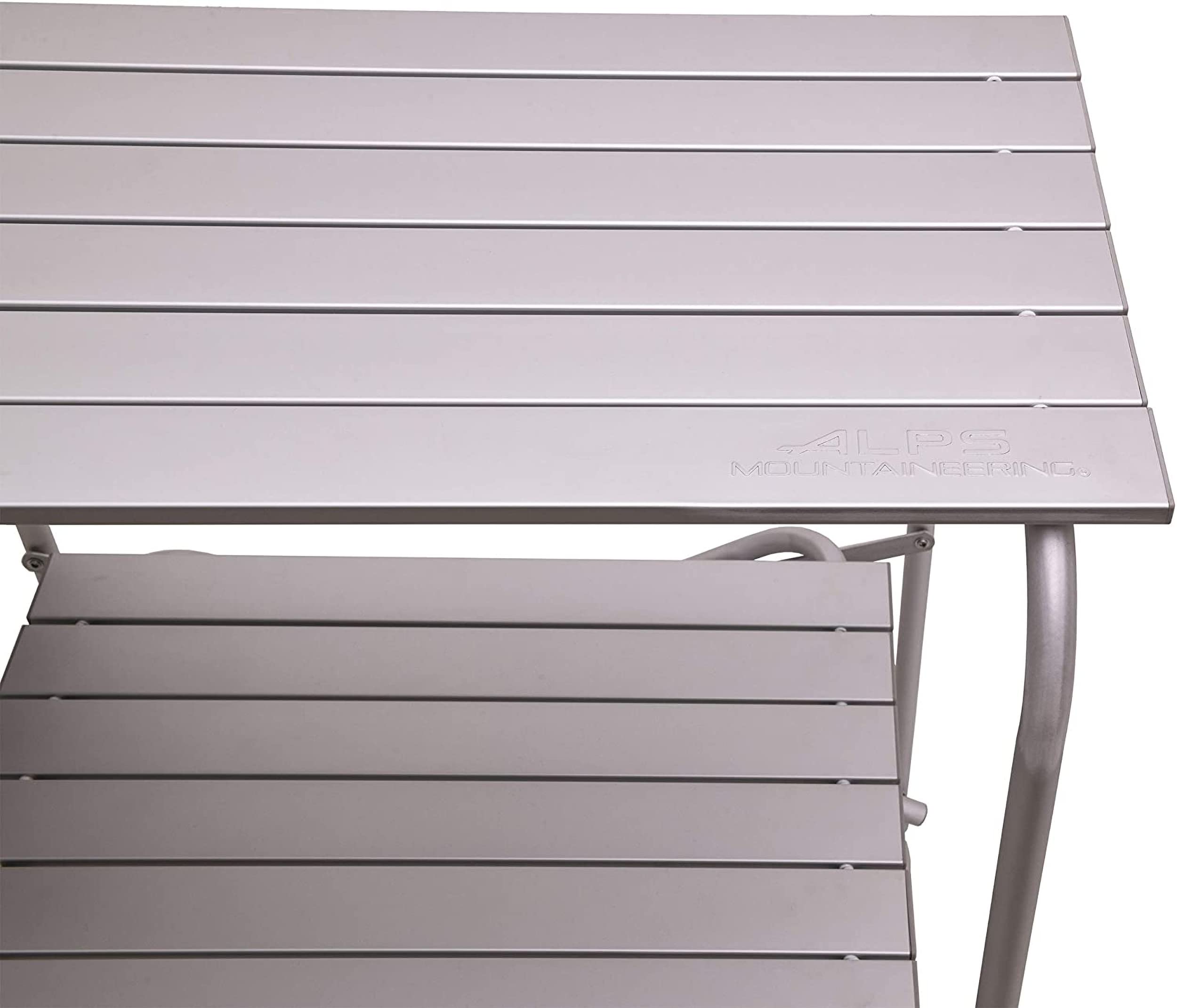 ALPS Mountaineering Utility Table includes a carry bag for transport.