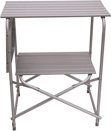 ALPS Mountaineering Utility Table weight 8 lbs 10 oz for easy carry.