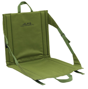 ALPS Mountaineering Weekender Camp Seat with bleacher strap for stable seating.