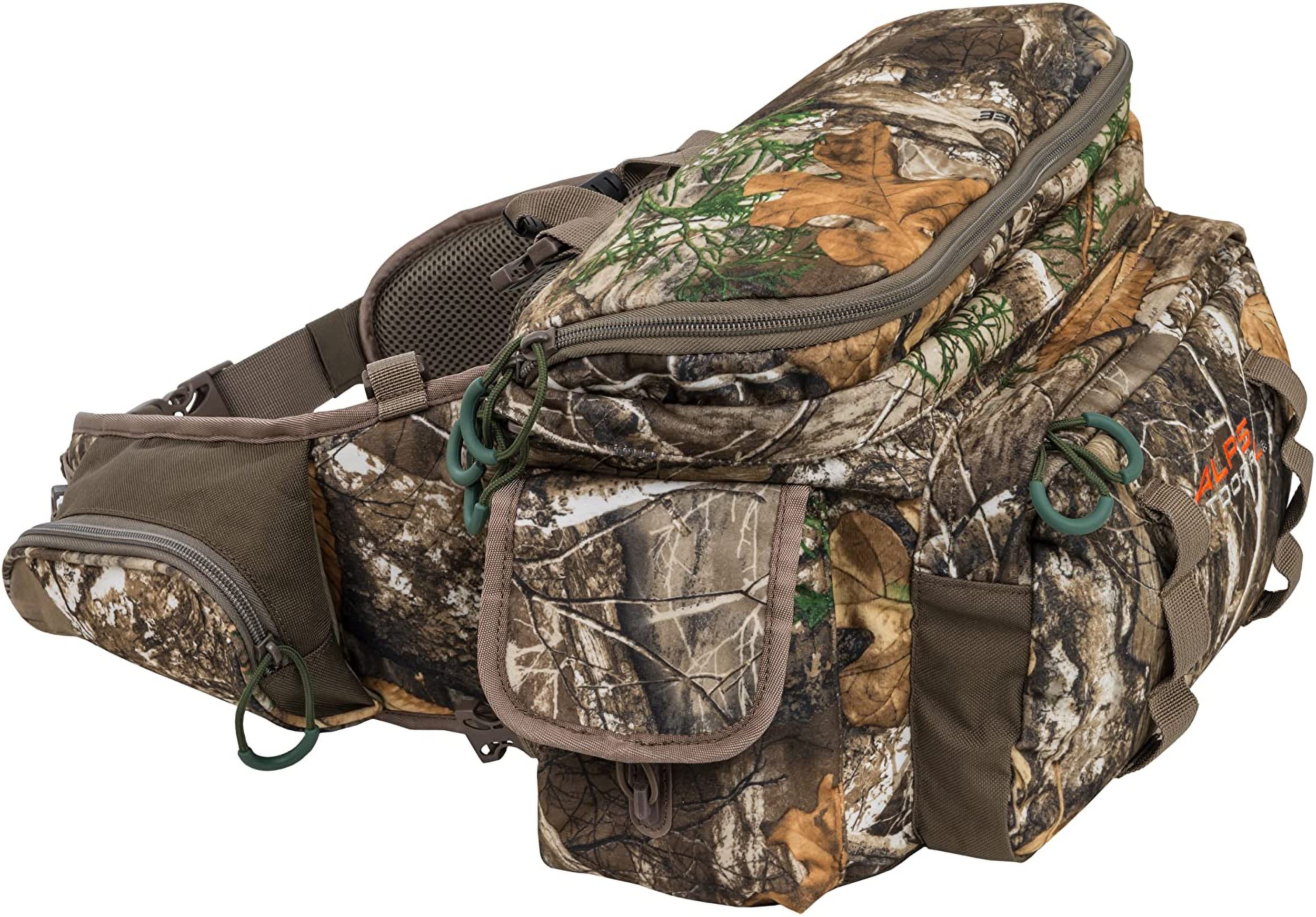 ALPS OutdoorZ Big Bear Pack Mossy Oak Break-Up Infinity closeup shows rugged camouflage