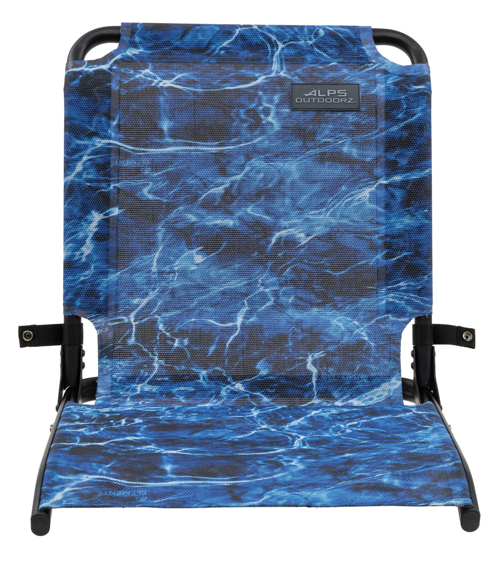 ALPS OutdoorZ Cast-N-Blast seat back view showing ergonomic support.
