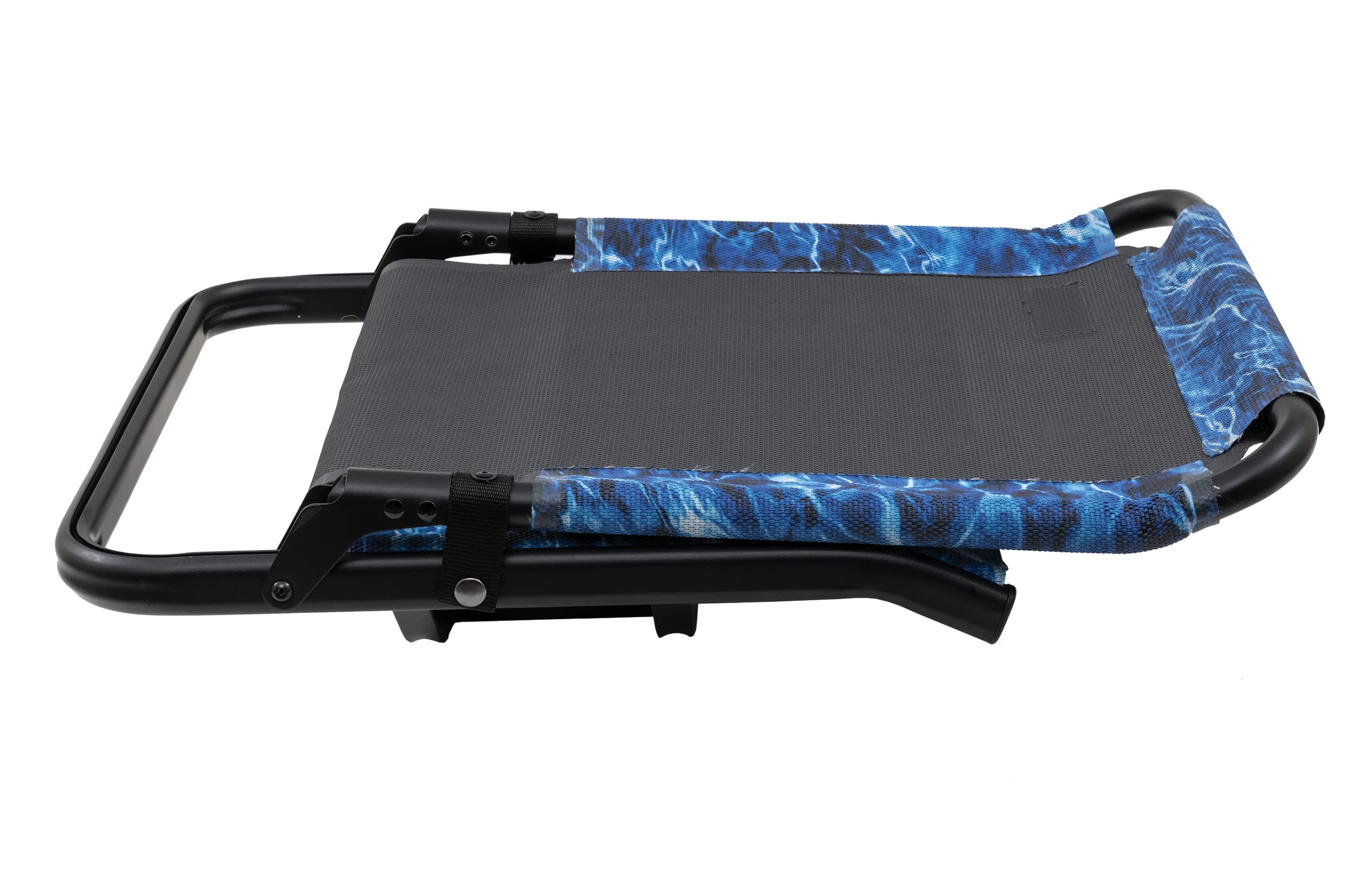 ALPS OutdoorZ Cast-N-Blast seat secure two-side snaps while folded.