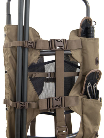 ALPS OutdoorZ Commander Briar freighter shelf keeps gear organized.