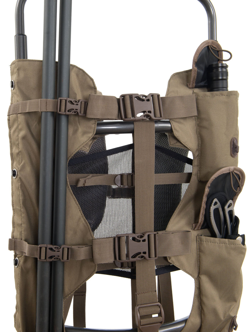ALPS OutdoorZ Commander Briar freighter shelf keeps gear organized.