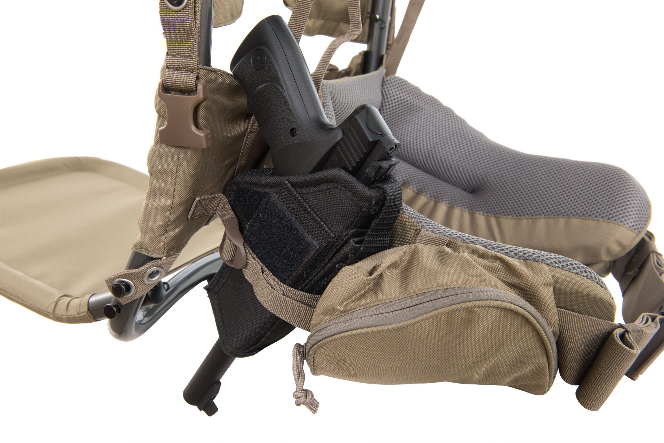 ALPS OutdoorZ Commander Briar lashing system secures game with extension straps.